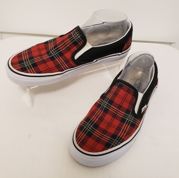 Vans Shoes - EC Vans Plaid Unisex SLIPON loafer Shoes 10 WOMENS, 8.5 MENS